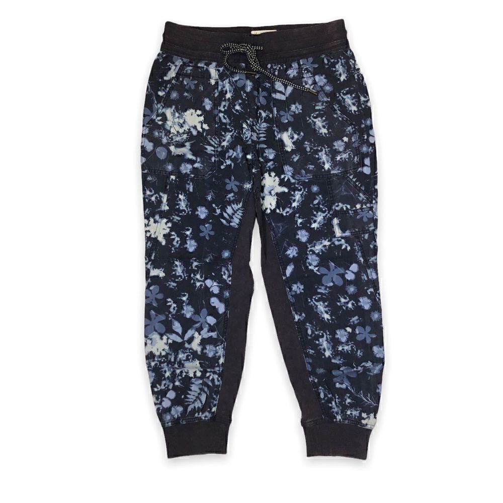 Anthropologie The Nomad Navy Blue Floral Lyocell Joggers - Picture 11 of 11